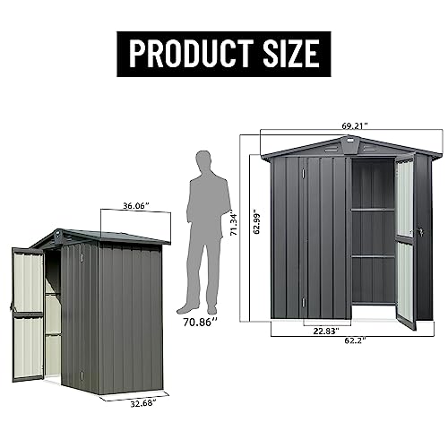 Galvanized Steel Garden Shed