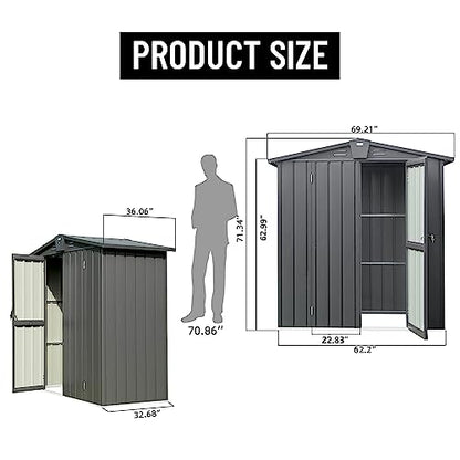 Galvanized Steel Garden Shed