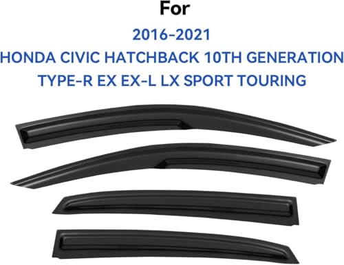 Window Visors Rain Guards for 2016 (4 Count)