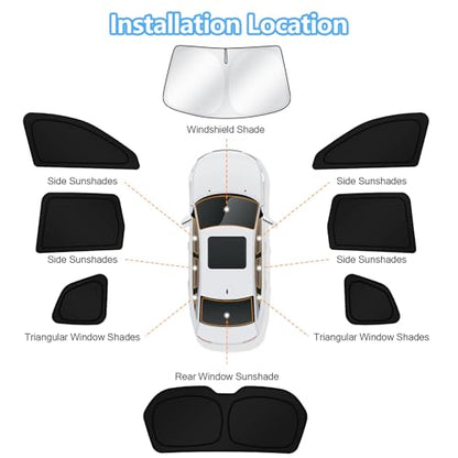 Car Window Shades for Subaru Forester 2014 (8 Count)