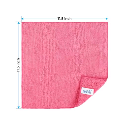 Pink Microfiber Cleaning Cloth (12 Count)
