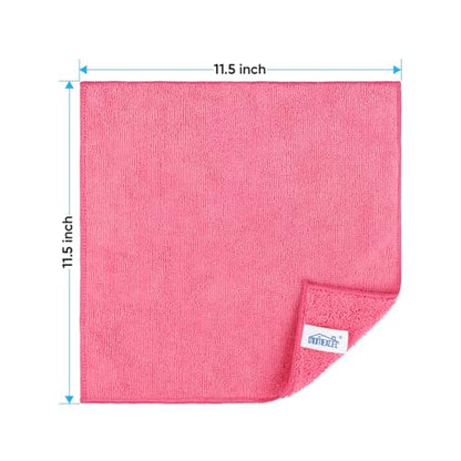 Pink Microfiber Cleaning Cloth (12 Count)