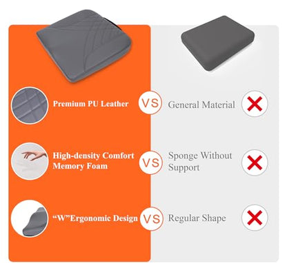 Memory Foam Car Seat Cushion for Driving Comfort and Office Use