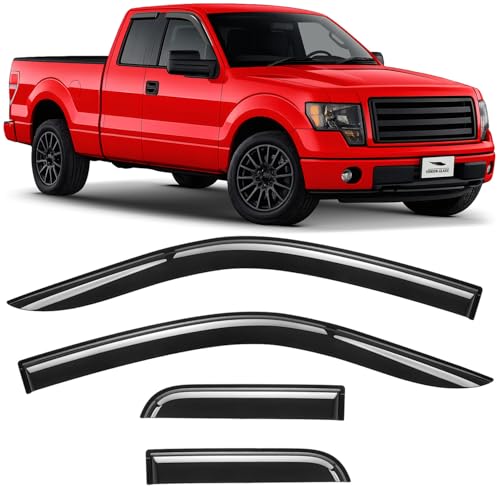 Tape on Extra Durable Rain Guards for Trucks Ford F150 2004