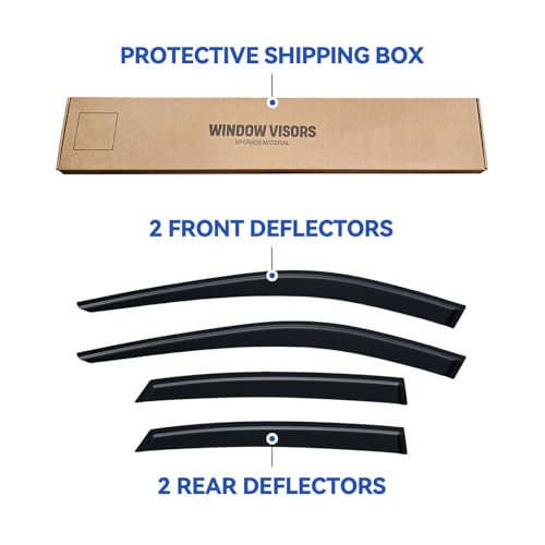 Window Visors Rain Guards for 2021 2022 2023 2024 Toyota Venza