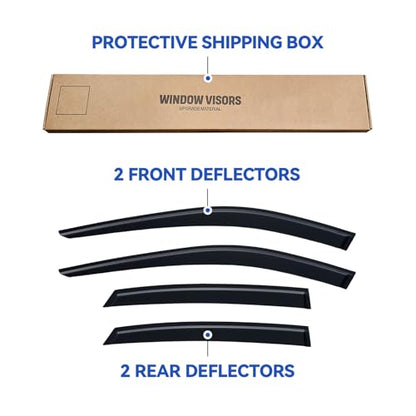Window Visors Rain Guards for 2021 2022 2023 2024 Toyota Venza
