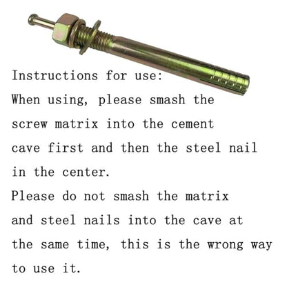Car Lift Expansion Screw Auto Lift Special Screw Car Lifter Lift Machine Anchor Bolt Screws Concrete Anchor Bolts Lifts Bolts