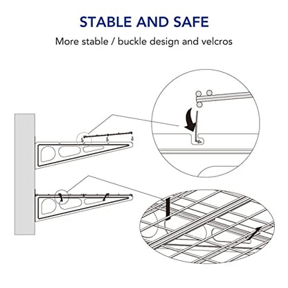 2 Pack 1x3 ft Garage Wall Shelving (2 Count)