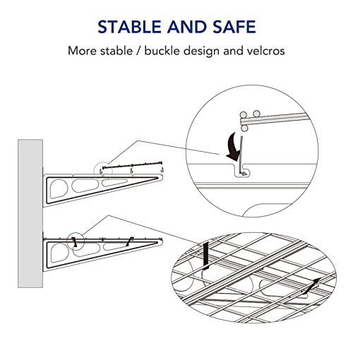 1 Pack 1x4 ft Garage Wall Shelving
