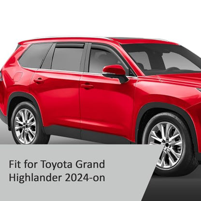 in Channel Extra Durable Rain Guards for Toyota Grand Highlander 2024