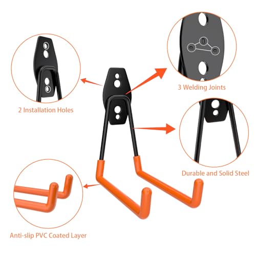 Large Garage Hooks Heavy Duty (6 Count)