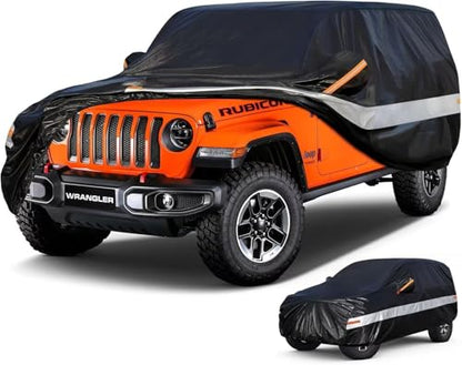 10 Layers Car Cover Custom Fit for Jeep Wrangler 4Door 4dr