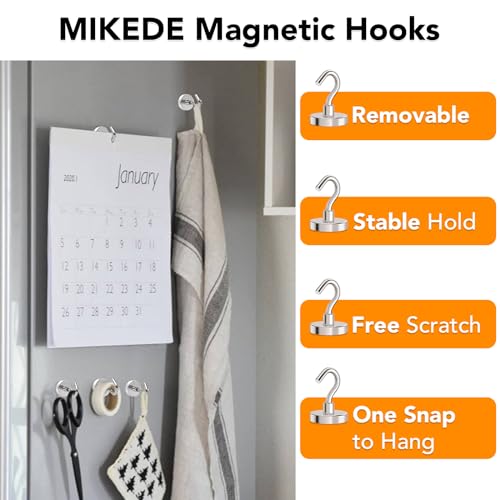 Magnetic Hooks Heavy Duty 120LB+ Strong Magnet with Hook