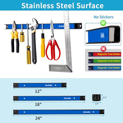 4 Pieces 18" Magnetic Tool Holder Strip (4 Count)