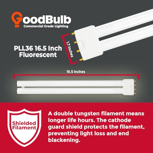 PLL36 835 36W 16.5" Twin Tube Compact Fluorescent Light Bulb 4 (10 Count)