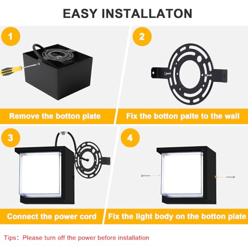 12W LED Outdoor Wall Light for House with Waterproof