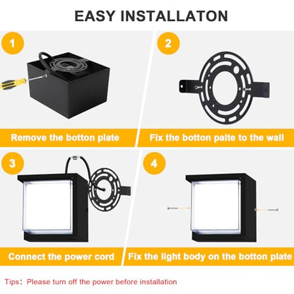 12W LED Outdoor Wall Light for House with Waterproof