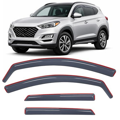 in Channel Rain Guards for Hyundai Tucson 2016 (4 Count)