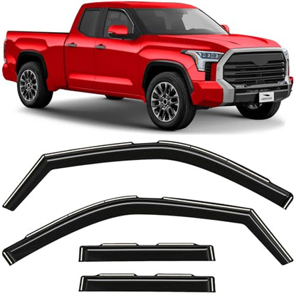 in Channel Extra Durable Rain Guards for Toyota Tundra 2022
