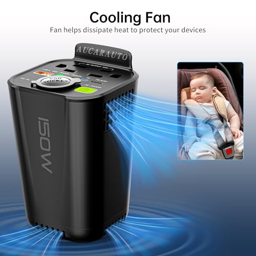 150W Power Inverter DC 12V to 110V AC Inverter for Car Cup Holder
