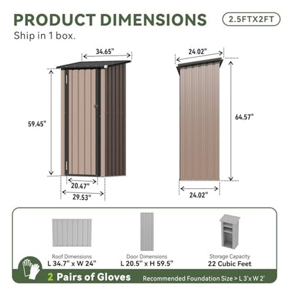 Outdoor Storage Shed with Floor
