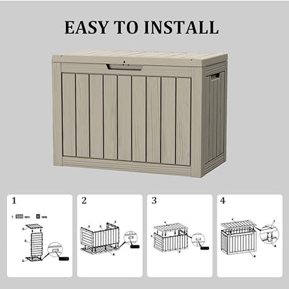 45 Gallon Outdoor Storage Box Waterproof