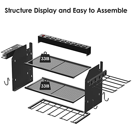 Modular Power Tool Organizer Wall Mount Charging Station