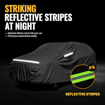 Car Cover Waterproof All Weather Windproof for SUV up to 181 Inches