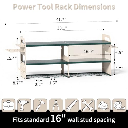 Large Wall Mount Power Tool Organizer