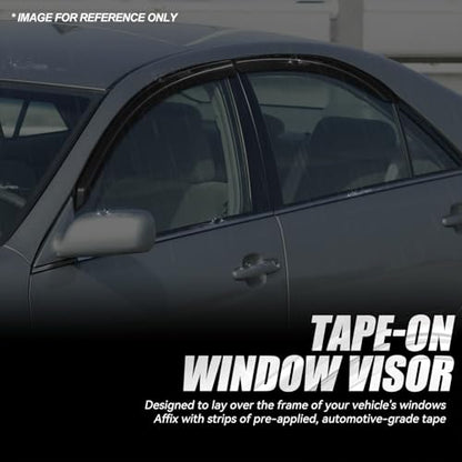 4PCS Tape On Window Visors for 2002 (4 Count)