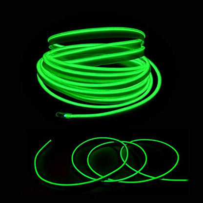 El Wire Green Interior Car LED Strip Lights