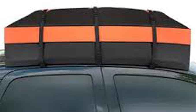 Cargo Carrier Bag 100% Waterproof 20 Cubic ft Extra Storage with Anti-Slip Mat Rooftop Strip Mount Pickup Truck Bed Holder No Require Car Roof top Roof Rack Cross Bars