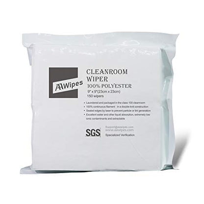 Cleanroom Cloth Wipes 9"x9"