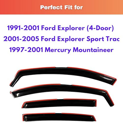 Rain Guards Fit for 1991 (4 Count)