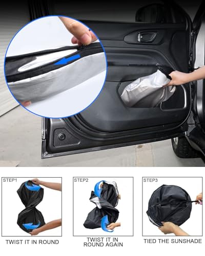 Foldable Front Windshield Sunshade fit for Jeep Compass 2017