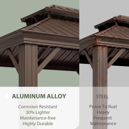 14' X 24' Hardtop Gazebo with Drainage