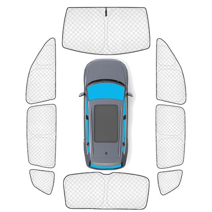 8pcs Thicken Sun Shades for Volkswagen VW Tiguan 2018 (8 Count)