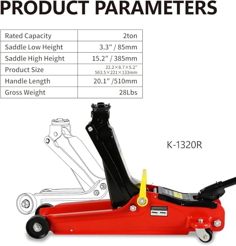2 Ton Low Profile Floor Jack