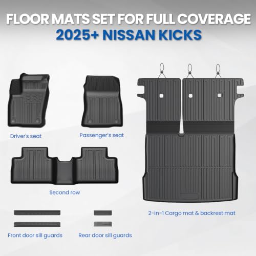 Floor Mats for Nissan Kicks S SV SR 2025
