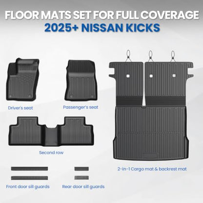 Floor Mats for Nissan Kicks S SV SR 2025