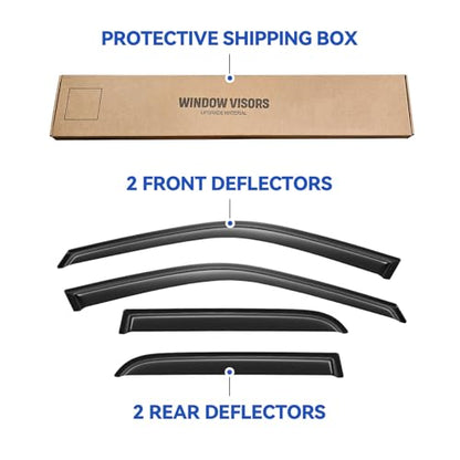 Window Visors Rain Guards for 2002 2003 2004 2005 2006 Honda CRV CR