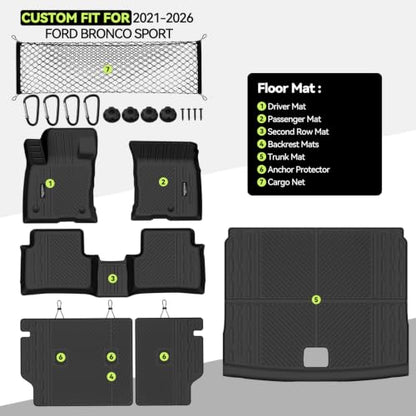 All Weather TPE Floor Mat Set for 2021