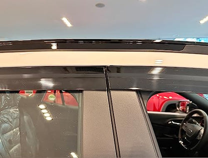 AUTOCLOVER Smoked Window Visor Sun Rain Vent Guard 4p for 2024 Trax
