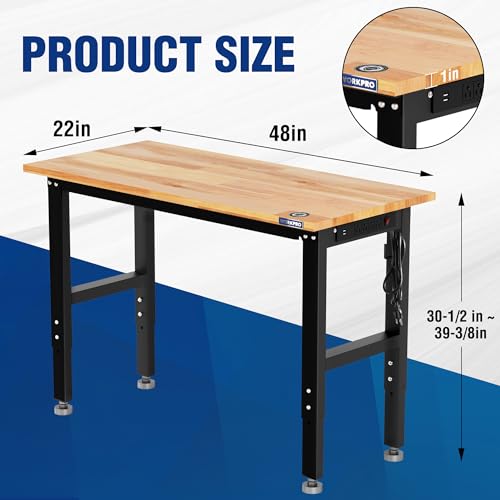 Adjustable Garage Workbench