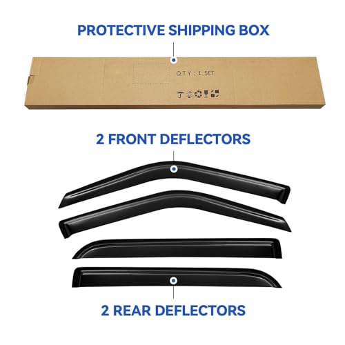 Window Visors Rain Guards for 1997