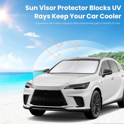 Custom Fit Lexus RX Windshield Sunshade for 2023