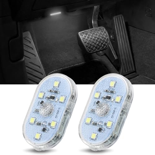 2 PCS White Color Wireless Magnetic LED Interior Lights