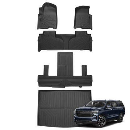Floor Mats for Chevy Suburban & GMC Yukon XL 7 Seats 2021
