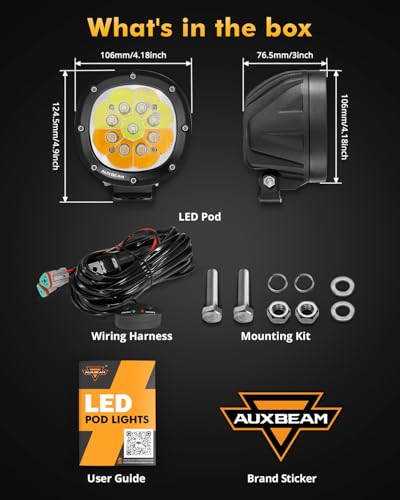 P4 Series Round LED Pods 4 (2 Count)