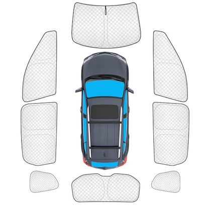 8pcs Thicken Full Window Sun Shades for Nissan Rogue Sport 2017